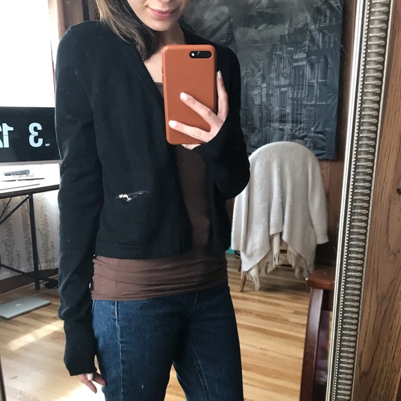 Anhropology Black Cardigan - Picture 2 of 2